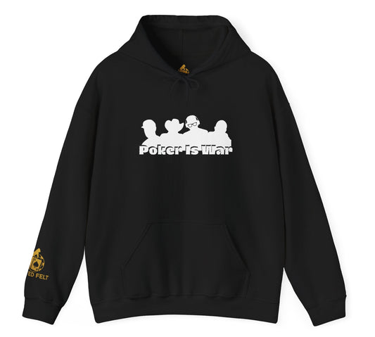 Poker Is War Hoodie – Premium Poker Player Hoodie | Tilted Felt Legends Collection