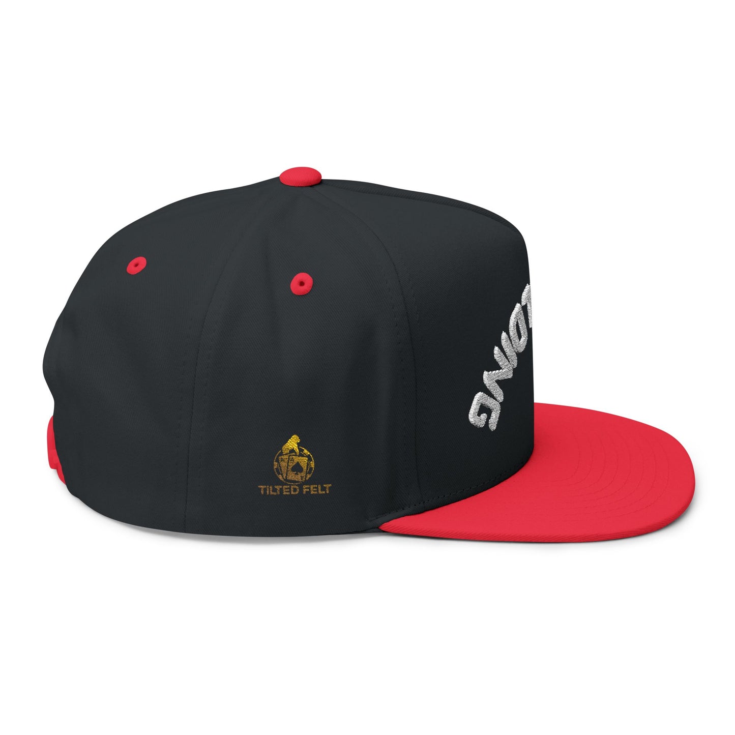 Not Folding Snapback Cap – Embroidered Hat for Confident Grinders | Tilted Felt Headwear Collection