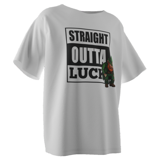 Straight Outta Luck Poker T-Shirt – Funny Leprechaun