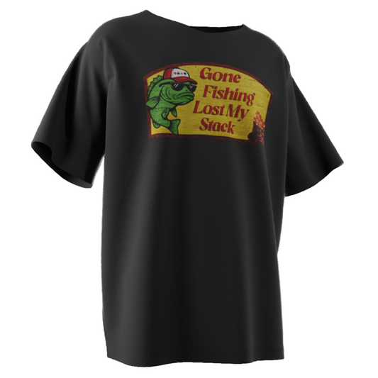 Gone Fishing Poker T-Shirt – Funny