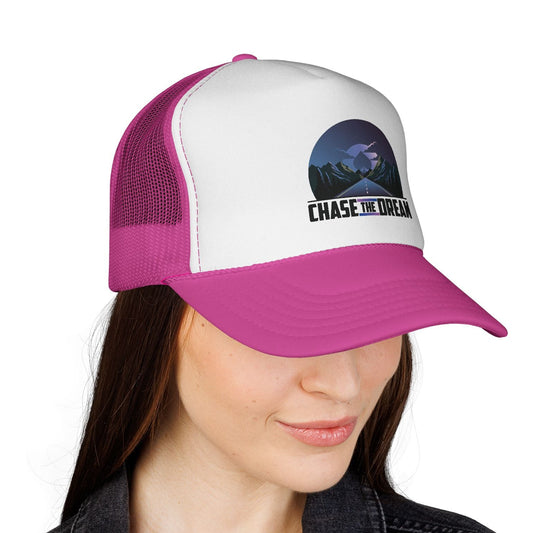 Chase The Dream Poker Trucker Hat – Inspirational Poker Lifestyle Cap | Tilted Felt Apparel