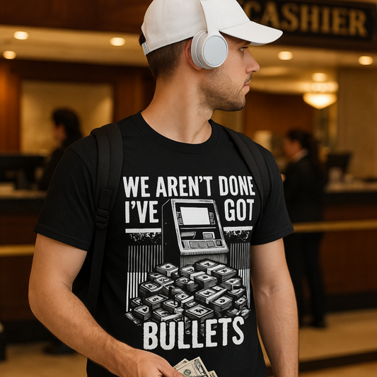 I’ve Got Bullets Poker T-Shirt – Funny Reload Tee for Tournament Players & Grinders | Tilted Felt Apparel