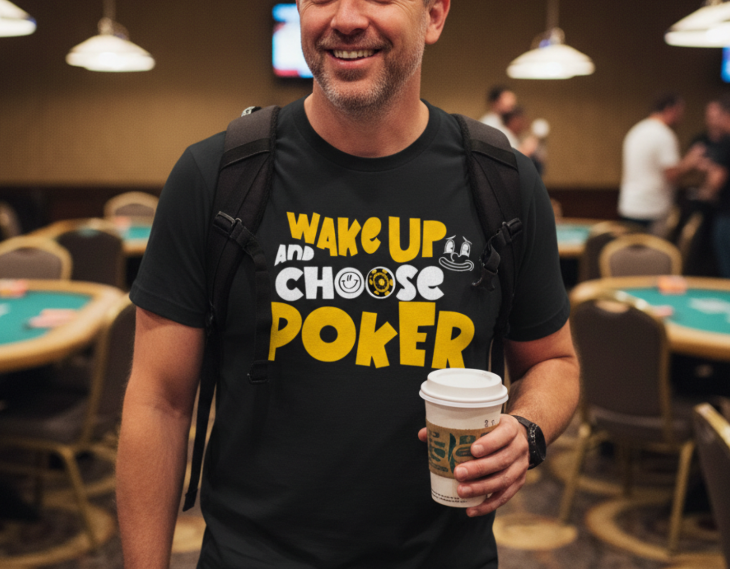 Wake Up and Choose Poker T-Shirt – Funny