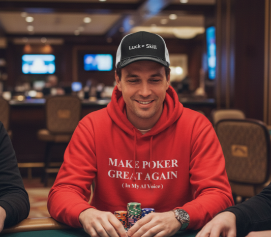 Make Poker Great Again Hoodie – Funny AI Voice Poker Hoodie | Tilted Felt Apparel | Tilted Felt Apparel