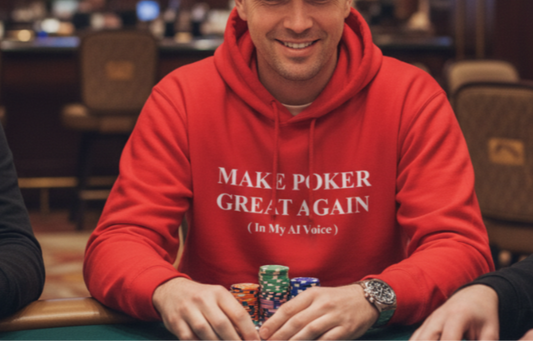 Make Poker Great Again – Funny AI Voice Poker Hoodie