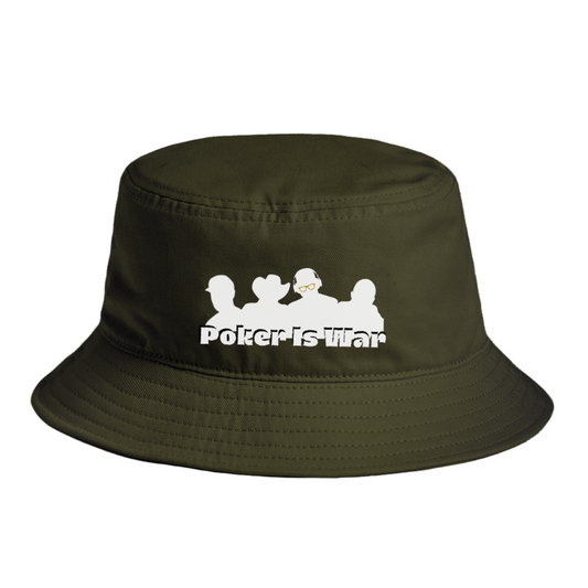 Poker Is War Bucket Hat – Tactical Poker Player Hat | Tilted Felt Legends Collection