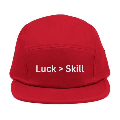 Luck > Skill Poker Hat – Minimalist Poker Cap