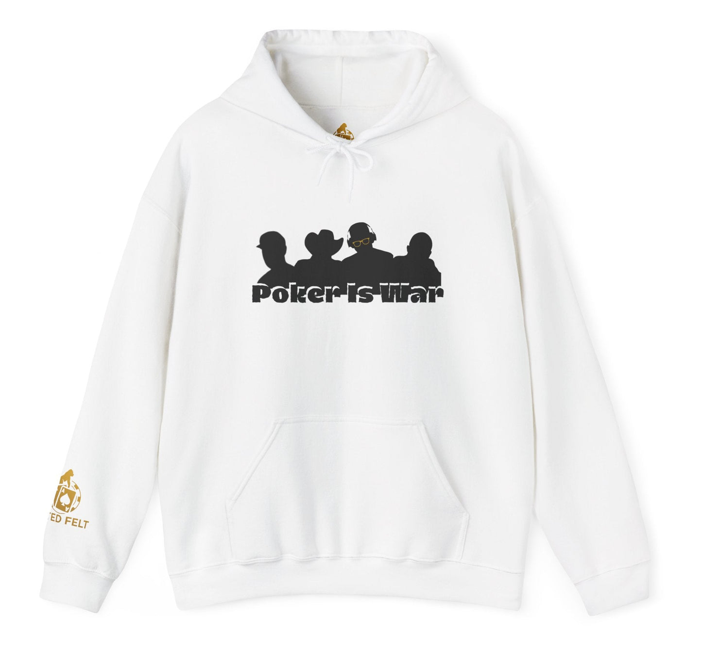 Poker Is War Hoodie – Premium Poker Player Hoodie | Tilted Felt Legends Collection