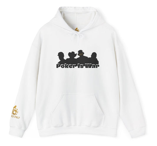 Poker Is War Hoodie – Premium Poker Player Hoodie | Tilted Felt Legends Collection