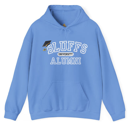 Bluffs University Alumni Poker Hoodie – Funny