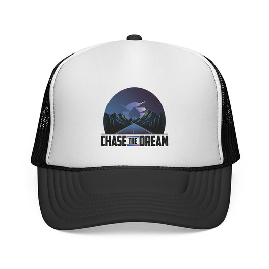 Chase The Dream Poker Trucker Hat – Inspirational Poker Lifestyle Cap | Tilted Felt Apparel