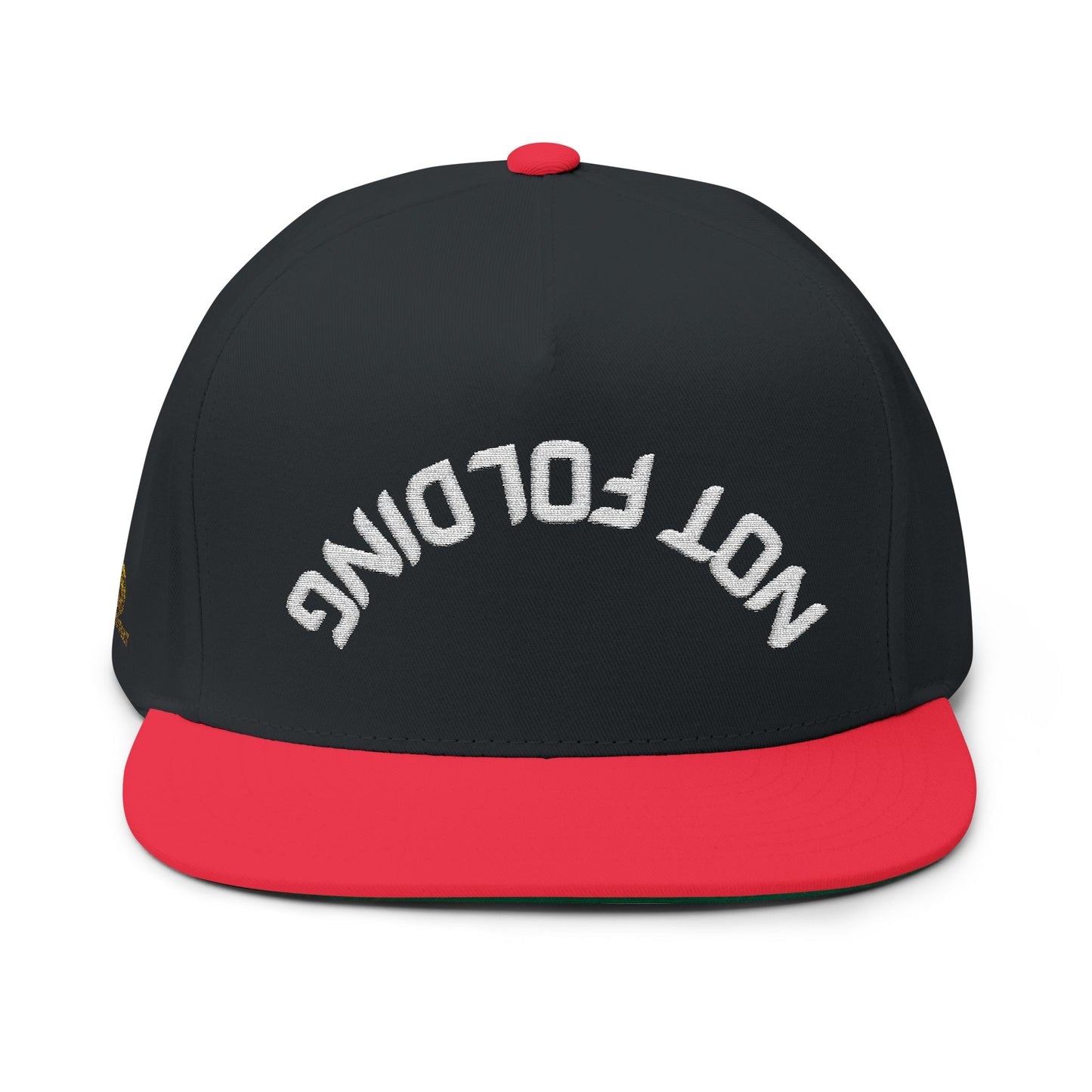 Not Folding Snapback Cap – Embroidered Hat for Confident Grinders | Tilted Felt Headwear Collection