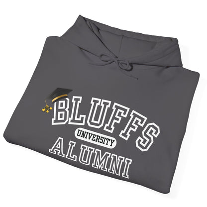 Bluffs University Alumni Poker Hoodie – Funny