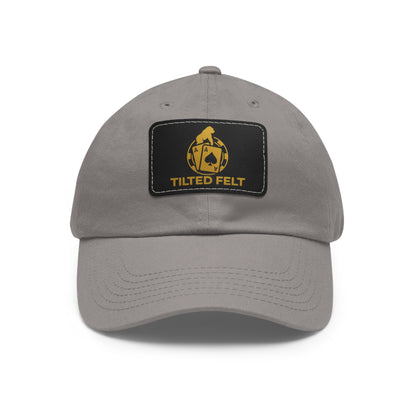 Tilted Felt Patch Dad Hat – Premium Poker Lifestyle Cap