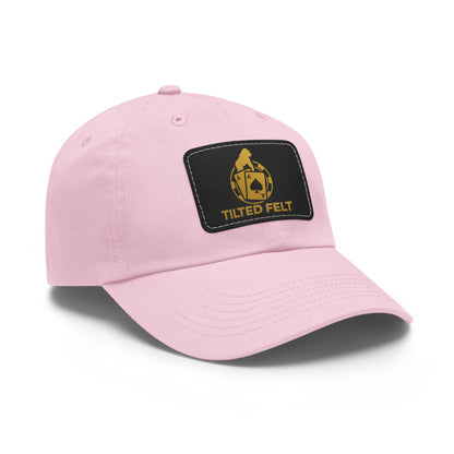 Tilted Felt Patch Dad Hat – Premium Poker Lifestyle Cap