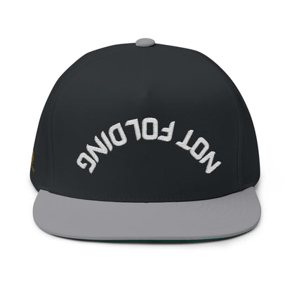 Not Folding Snapback Cap – Embroidered Hat