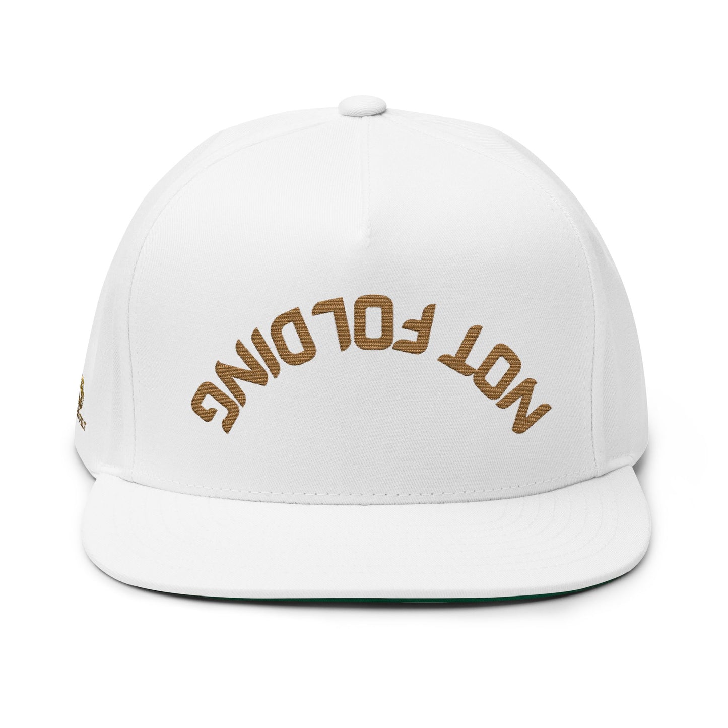 Not Folding Snapback Cap – Embroidered Hat for Confident Grinders | Tilted Felt Headwear Collection