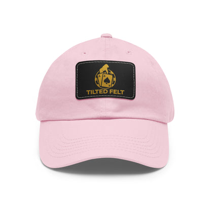 Tilted Felt Patch Dad Hat – Premium Poker Lifestyle Cap