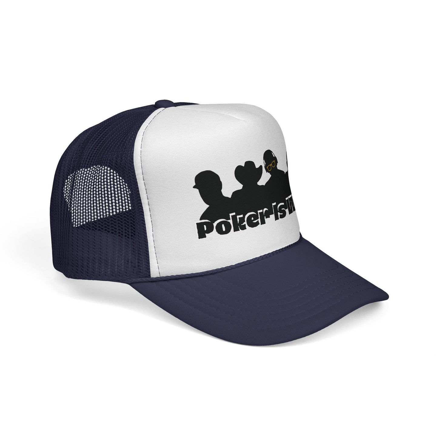 Poker Is War Trucker Hat – Classic Poker Player Snapback | Tilted Felt Headwear Collection