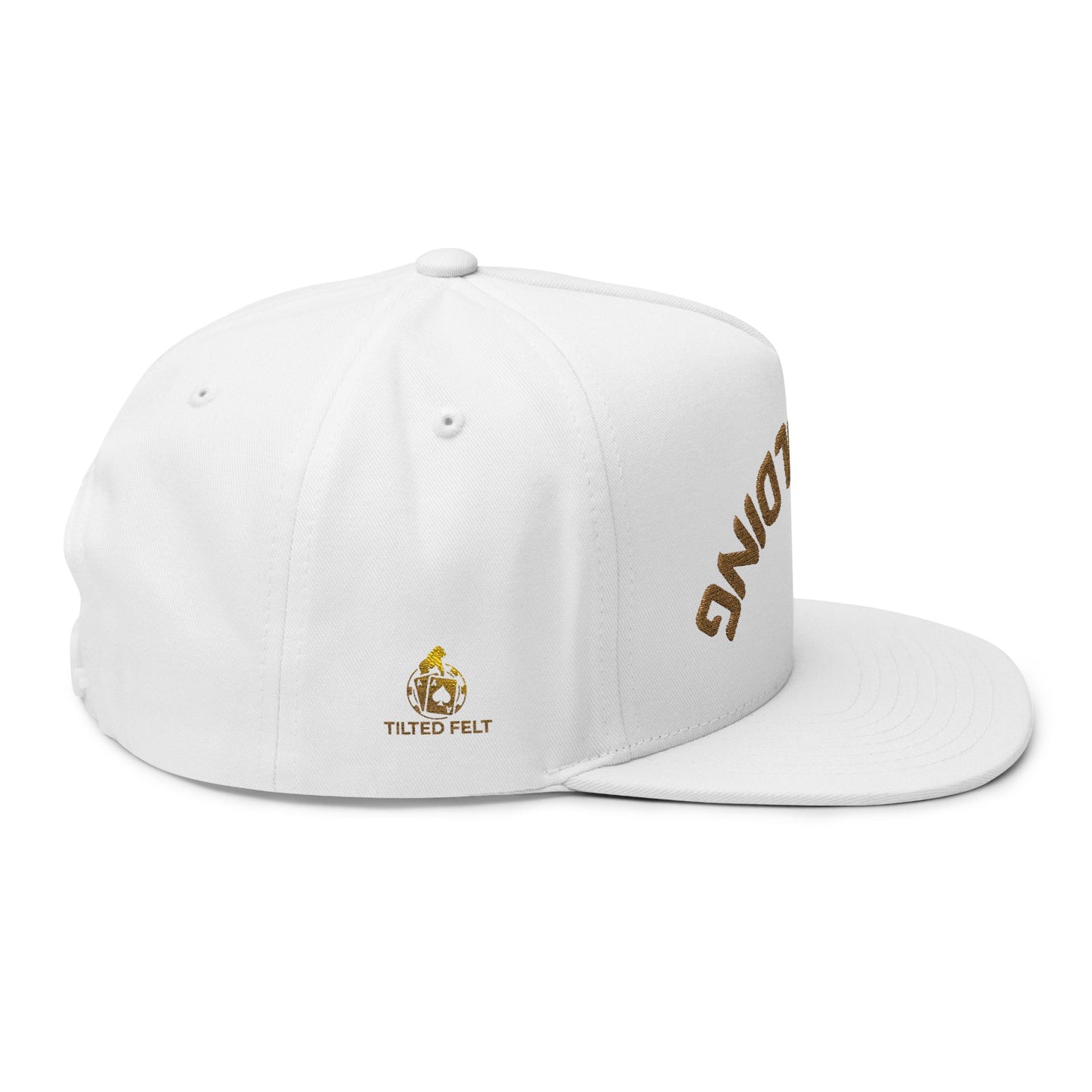 Not Folding Snapback Cap – Embroidered Hat for Confident Grinders | Tilted Felt Headwear Collection