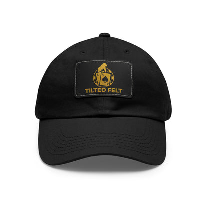 Tilted Felt Patch Dad Hat – Premium Poker Lifestyle Cap
