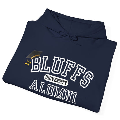 Bluffs University Alumni Poker Hoodie – Funny