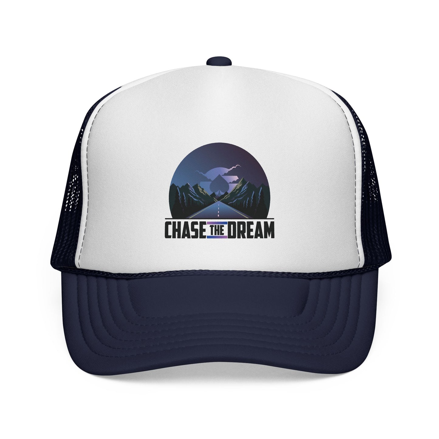 Chase The Dream Poker Trucker Hat – Inspirational Poker Lifestyle Cap | Tilted Felt Apparel
