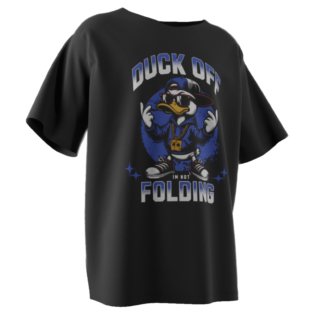 Duck Off Poker T-Shirt – Funny Pocket Deuces Poker Tee | Tilted Felt Streetwear