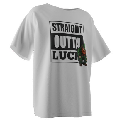 Straight Outta Luck Poker T-Shirt – Funny Leprechaun