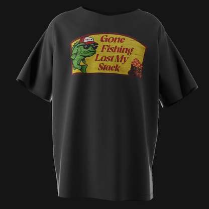 Gone Fishing Poker T-Shirt – Funny