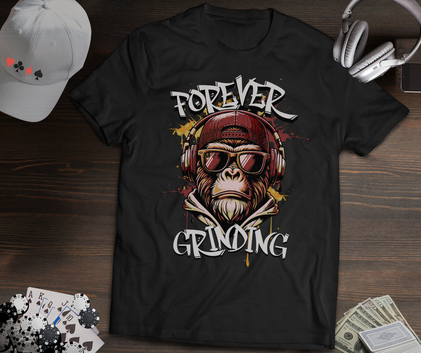 Forever Grinding Poker T-Shirt