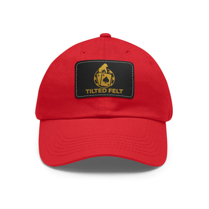 Tilted Felt Patch Dad Hat – Premium Poker Lifestyle Cap