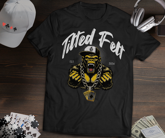Tilted Felt “Poker Gorilla” Tee – Premium Poker Apparel