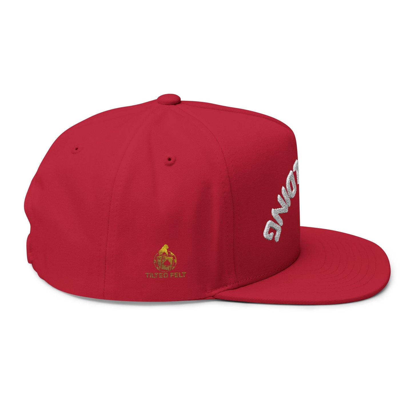 Not Folding Snapback Cap – Embroidered Hat for Confident Grinders | Tilted Felt Headwear Collection