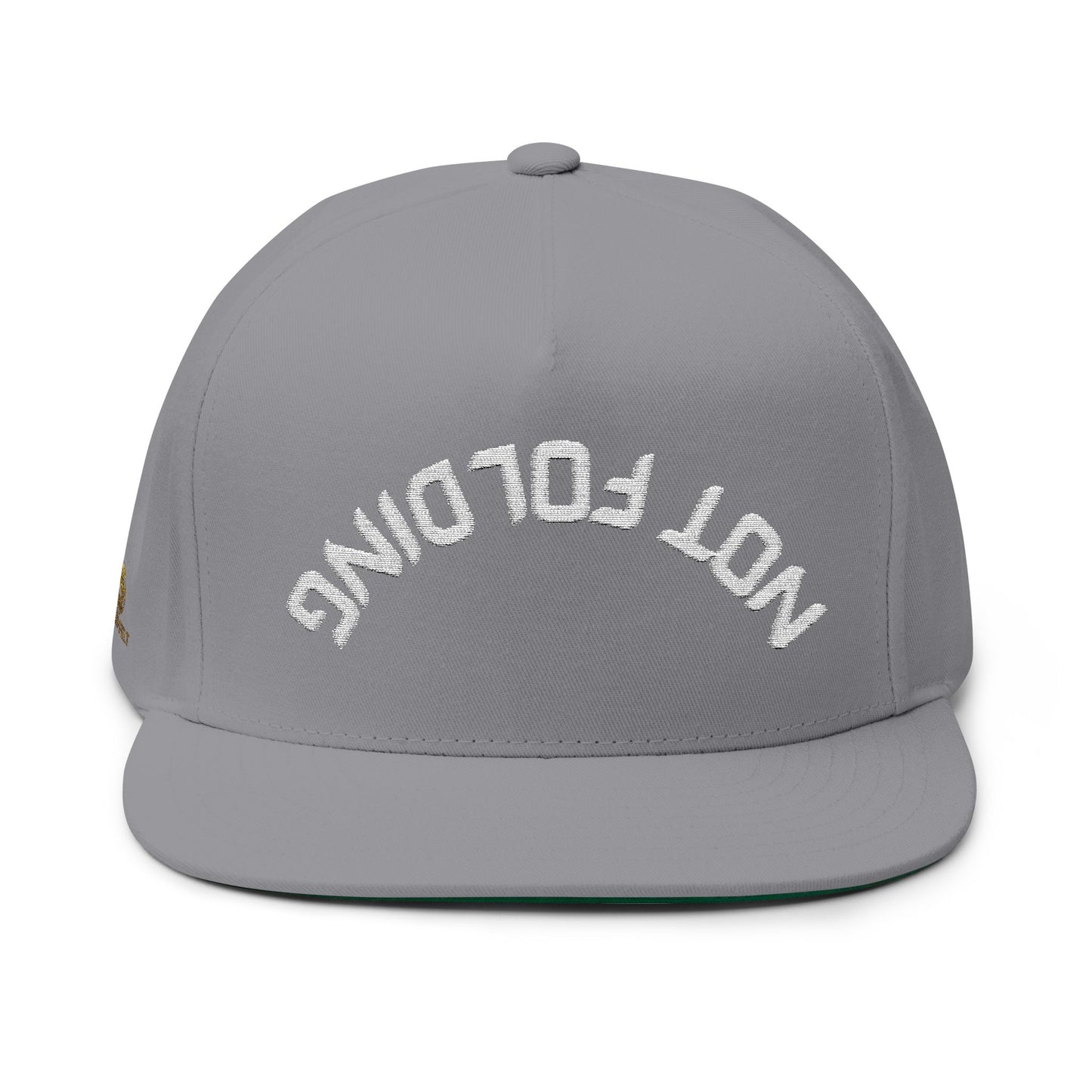 Not Folding Snapback Cap – Embroidered Hat for Confident Grinders | Tilted Felt Headwear Collection
