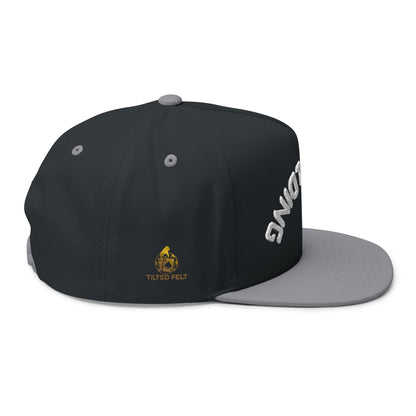 Not Folding Snapback Cap – Embroidered Hat