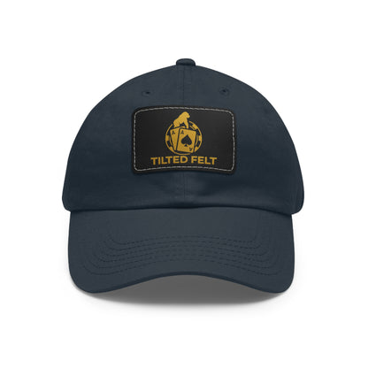 Tilted Felt Patch Dad Hat – Premium Poker Lifestyle Cap