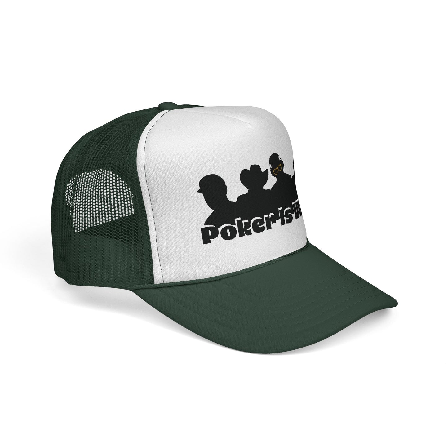 Poker Is War Trucker Hat – Classic Poker Player Snapback | Tilted Felt Headwear Collection