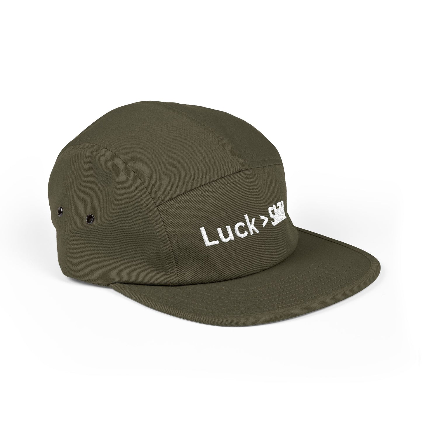 Luck > Skill Poker Hat – Minimalist Poker Cap for Grinders Who Know Variance | Tilted Felt Collection