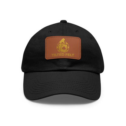 Tilted Felt Patch Dad Hat – Premium Poker Lifestyle Cap