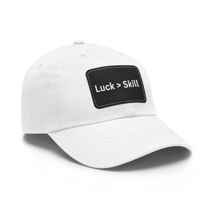 Luck > Skill Poker Dad Hat – Minimalist Poker Hat