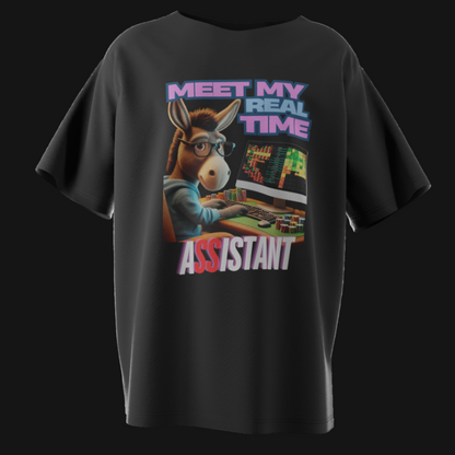 Meet My Real Time ASSistant Poker T-Shirt – Funny