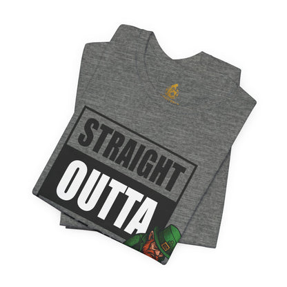 Straight Outta Luck Poker T-Shirt – Funny Leprechaun