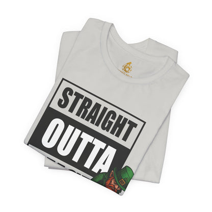 Straight Outta Luck Poker T-Shirt – Funny Leprechaun