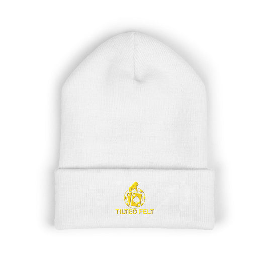 Tilted Felt Poker Embroidered Beanie – Premium Poker Player Knit Hat | Tilted Felt Apparel