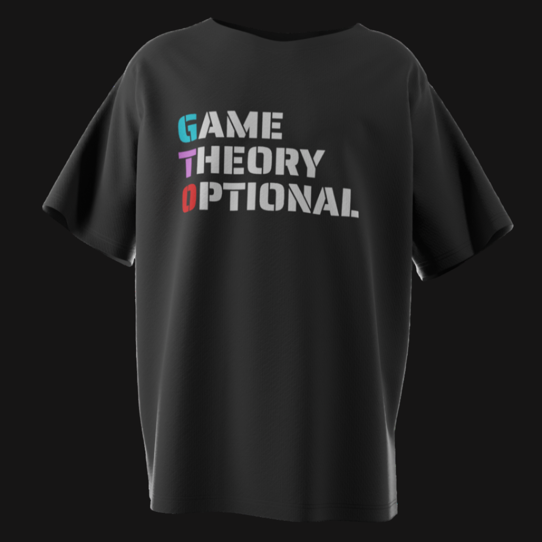 Game Theory Optional Poker T-Shirt – Funny Anti-GTO Tee for Poker Rebels | Tilted Felt Apparel