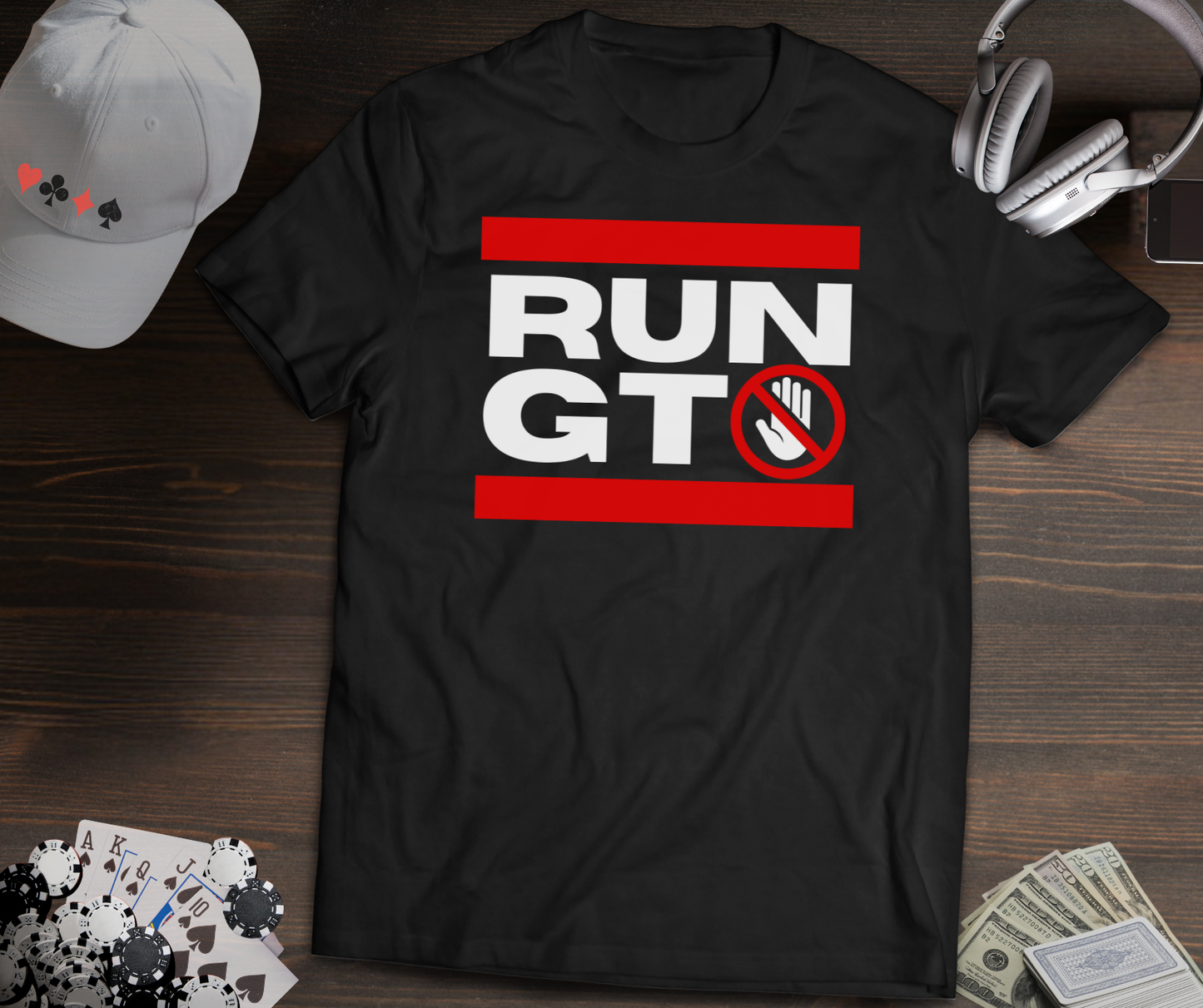 Run GTO Stop Poker T-Shirt – Funny Anti-Solver