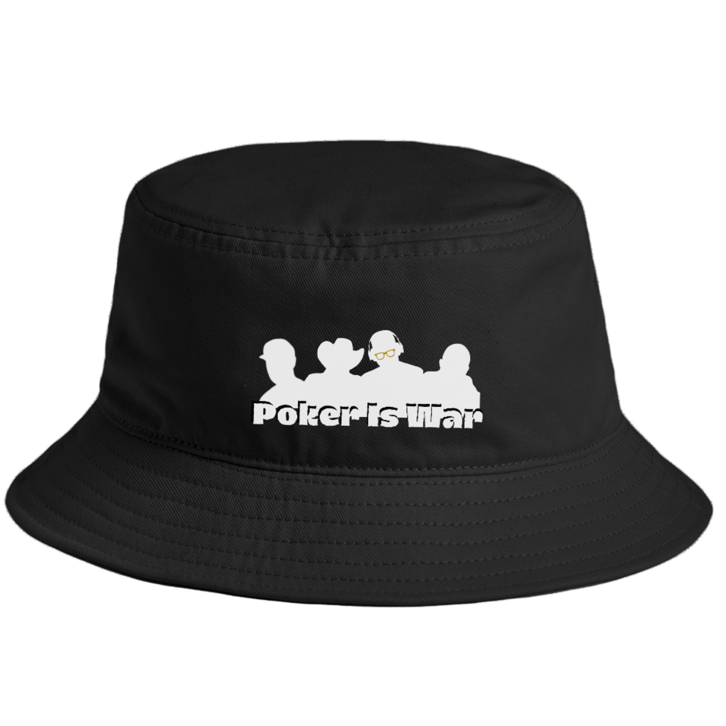 Poker Is War Bucket Hat – Tactical Poker Player Hat | Tilted Felt Legends Collection