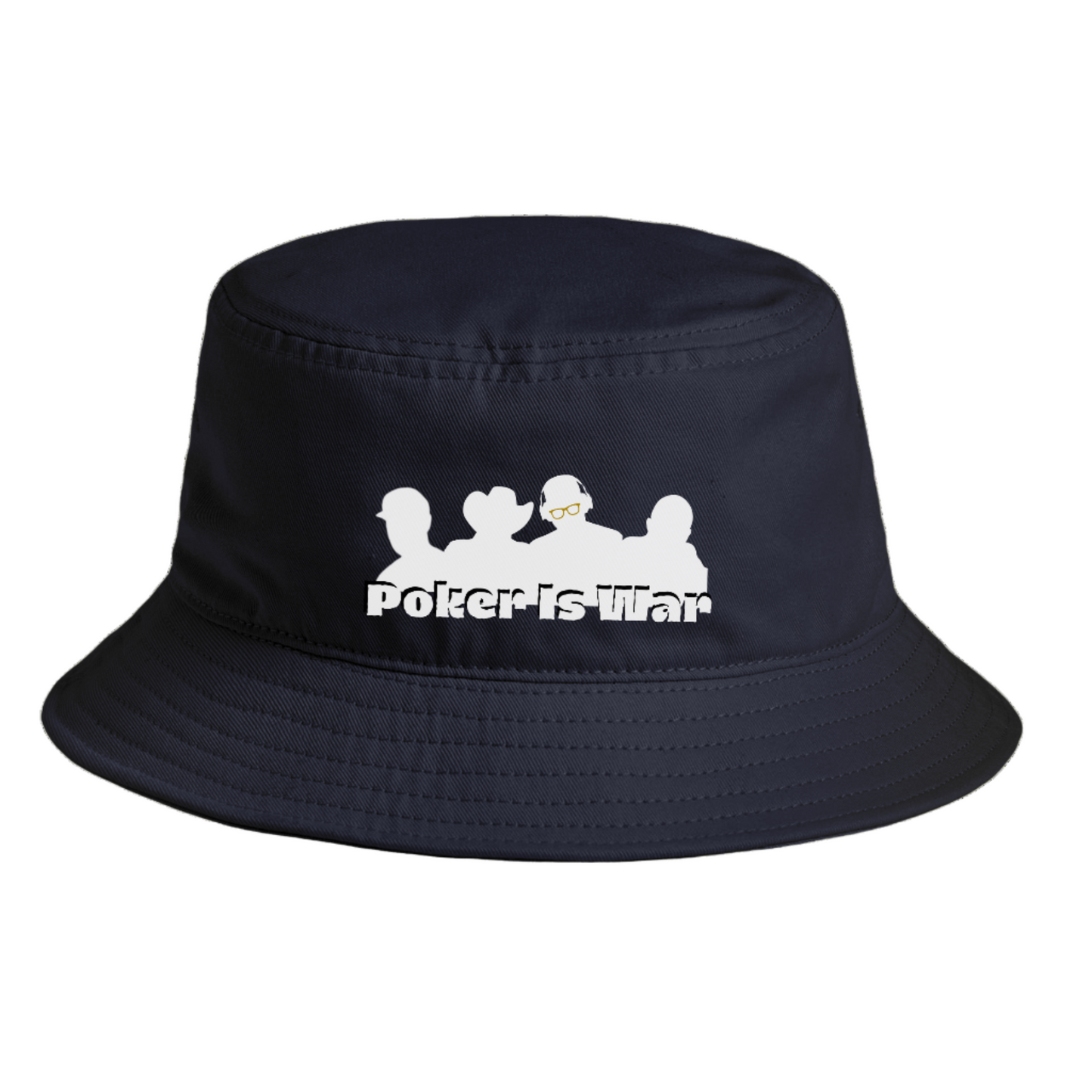 Poker Is War Bucket Hat – Tactical Poker Player Hat | Tilted Felt Legends Collection